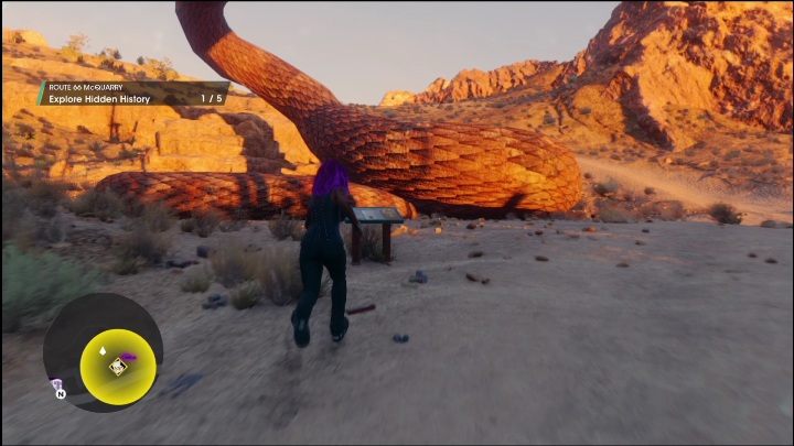 Head right - you'll see a huge snake statue - Saints Row 2022: Discoveries (Badlands South) - list and description of activity - Badlands South - Saints Row Guide, Walkthrough