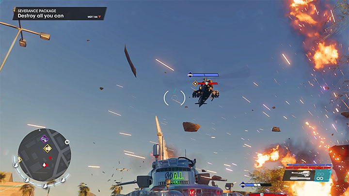 You'll be attacked by a few attack helicopters - Saints Row 2022: Severance Package - walkthrough - Walkthrough - Saints Row Guide, Walkthrough