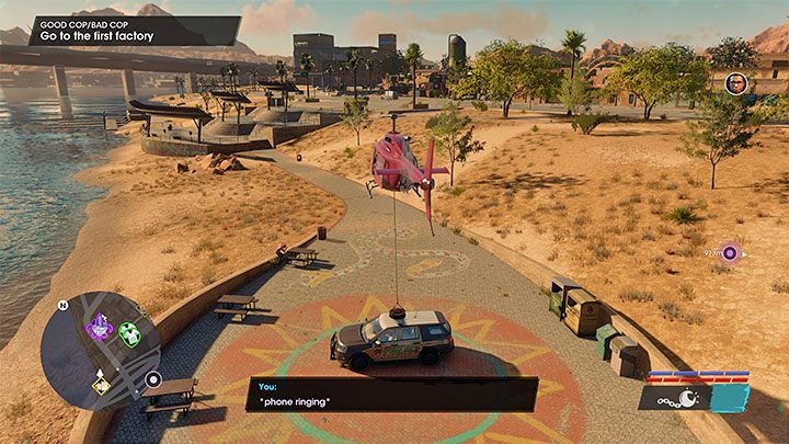 Start flying towards the point marked on the map - Saints Row 2022: Good Cop / Bad Cop - walkthrough - Walkthrough - Saints Row Guide, Walkthrough