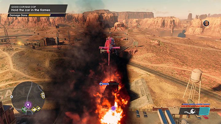 In the third factory, you must hang the car over the flames coming from the chimneys - Saints Row 2022: Good Cop / Bad Cop - walkthrough - Walkthrough - Saints Row Guide, Walkthrough