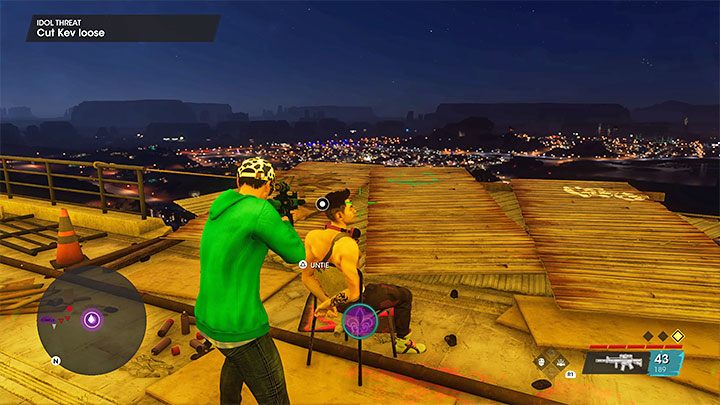 Kevin is restrained next to the final, fifth bomb - disarming it stops the time limit - Saints Row 2022: Idol Threat - walkthrough - Walkthrough - Saints Row Guide, Walkthrough