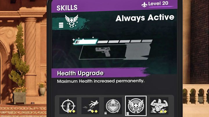 Health Upgrade - Levels 5, 10, 15 - three of your passive skills are health upgrades, each one permanently granting you more maximum health - Saints Row 2022: Best skills - list, how to unlock - Basics - Saints Row Guide, Walkthrough