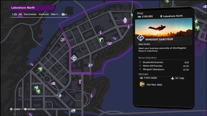 Reward - Saints Row 2022: Side Hustles (Lakeshore North) - list and description of activity - Lakeshore North - Saints Row Guide, Walkthrough