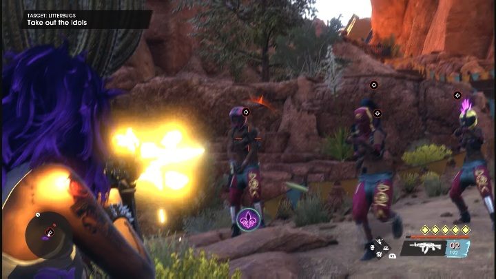 After the phone call, you receive a new target - a group of Idols gang members - Saints Row 2022: Litterbugs - how to complete contract? - Wanted - Saints Row Guide, Walkthrough