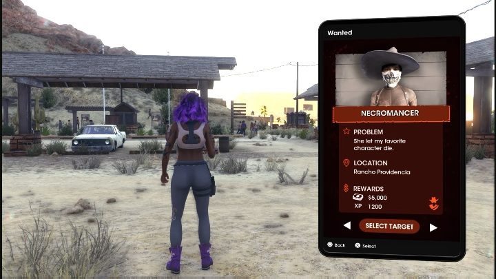 Start the quest by going to the Wanted app on your phone and selecting the Necromancer assignment - Saints Row 2022: Necromancer - how to complete? - Wanted - Saints Row Guide, Walkthrough