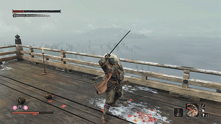 The invisible monkey is the easiest to kill - Senpou Temple | Sekiro Shadows Die Twice Walkthrough - Main story - Sekiro Guide and Walkthrough