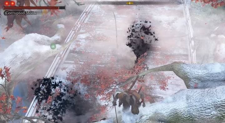 A good strategy is to use Shinobi Firecrackers and move to the back of the enemy - from behind, you can strike him with a lot more hits before he even manages to dodge or counter them - Fountainhead Palace | Sekiro Shadows Die Twice Walkthrough - Main story - Sekiro Guide and Walkthrough