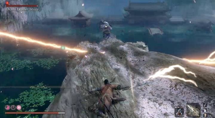 Defeating this boss, you get the opportunity to enter the lake - Fountainhead Palace | Sekiro Shadows Die Twice Walkthrough - Main story - Sekiro Guide and Walkthrough