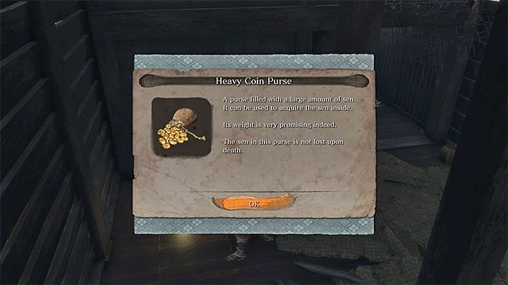 In Sekiro, Coin Purses are found during exploration or bought at a merchant - Starting Tips for Sekiro Shadows Die Twice - Basics - Sekiro Guide and Walkthrough