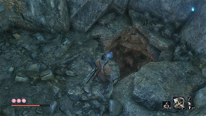 Start the linear ascent and jump into the lower cave - Ashina Depths | Sekiro Shadows Die Twice Walkthrough - Main story - Sekiro Guide and Walkthrough