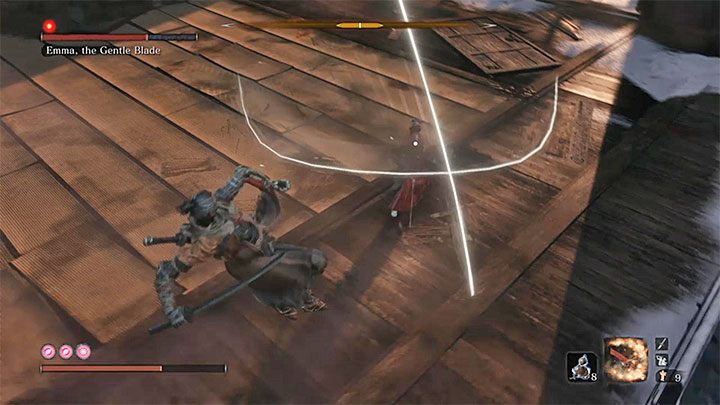 Emma, the Gentle Blade is an average demanding boss who has only one health bar - Shura | Sekiro Shadows Die Twice endings - Game Endings - Sekiro Guide and Walkthrough