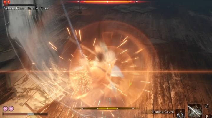 The battle is very simple - the only thing you have to do is learn how to parry the opponents combo at the right moment when he pulls out his sword - Ashina Castle | Sekiro Shadows Die Twice Walkthrough - Main story - Sekiro Guide and Walkthrough