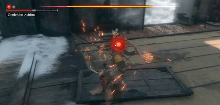 Try to reduce the posture of the boss, and the fight will last less. - Ashina Castle | Sekiro Shadows Die Twice Walkthrough - Main story - Sekiro Guide and Walkthrough