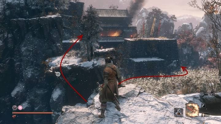 Theres a fortified gate in front of you - Ashina Outskirts | Sekiro Shadows Die Twice Walkthrough - Main story - Sekiro Guide and Walkthrough