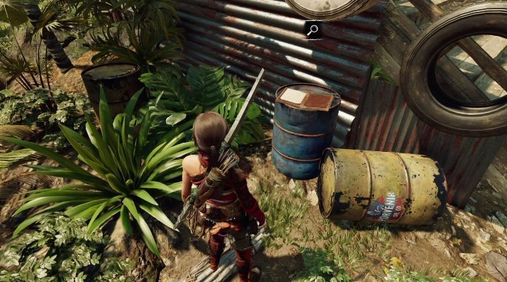 Company Town (1) - west of the Hunting Grounds camp, on a barrel - Treasures, Relics, and Documents - Kuwaq Yaku - Shadow of the Tomb Raider Game Guide
