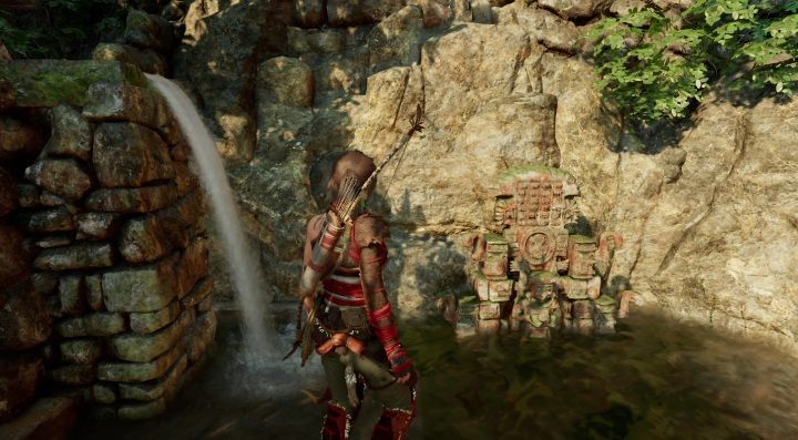 Mural (1) can be found on the left side of the Paititi Market campsite - Murals | Secrects in Shadow of the Tomb Raider - The Hidden City - Shadow of the Tomb Raider Game Guide