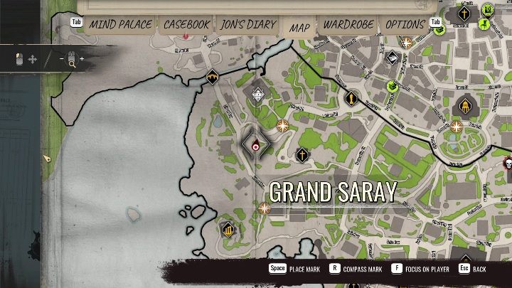 Region: west side of Grand Saray - Sherlock Holmes Chapter One: Treasures - list of all - Secrets & Collectibles - Sherlock Holmes Chapter One Guide