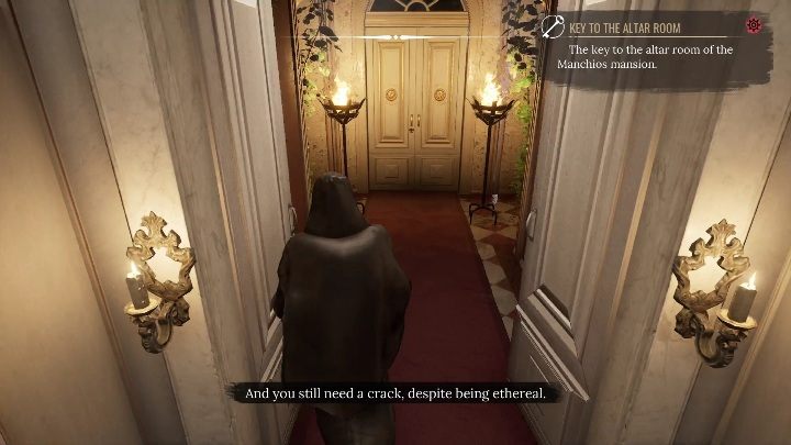 It's time to use the key and go behind the white door - Sherlock Holmes Chapter One: Sacrificial Lamb, Mansion - walkthrough - Sacrificial lamb - Sherlock Holmes Chapter One Guide