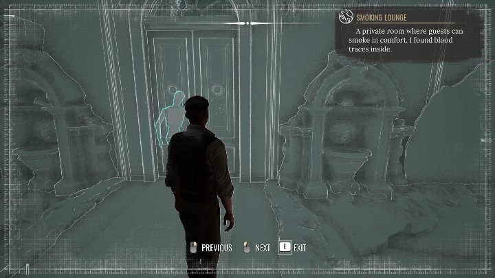 Once you've collected all the evidence in the mansion, you can proceed with the reconstruction - Sherlock Holmes Chapter One: Sacrificial Lamb, Mansion - walkthrough - Sacrificial lamb - Sherlock Holmes Chapter One Guide