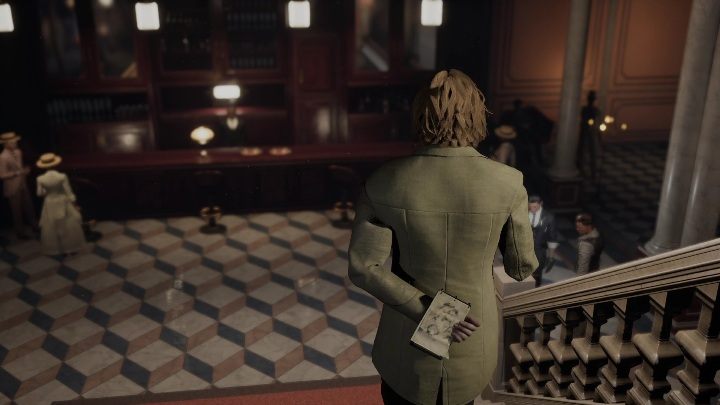 When you look at the information about the medium, an artist will come up to you - Sherlock Holmes Chapter One: A Mothers Love, hotel - walkthrough - Motherly love (beginning) - Sherlock Holmes Chapter One Guide