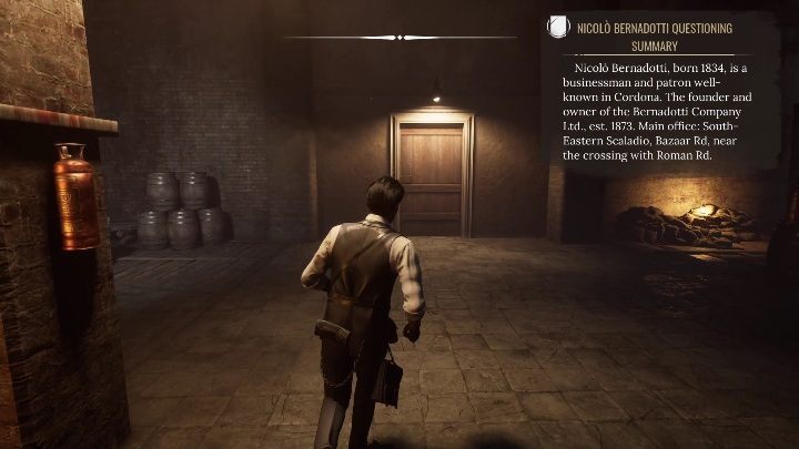 After eliminating the opponents, proceed straight to Bernardotti's office - Sherlock Holmes Chapter One: The Muse from Abroad, Norton and Bernadotti - walkthrough, solution - The Muse From Abroad - Sherlock Holmes Chapter One Guide
