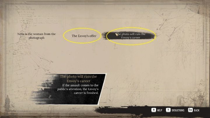 After talking to everyone, you can finally combine all the elements into a whole - Sherlock Holmes Chapter One: The Muse from Abroad, Norton and Bernadotti - walkthrough, solution - The Muse From Abroad - Sherlock Holmes Chapter One Guide