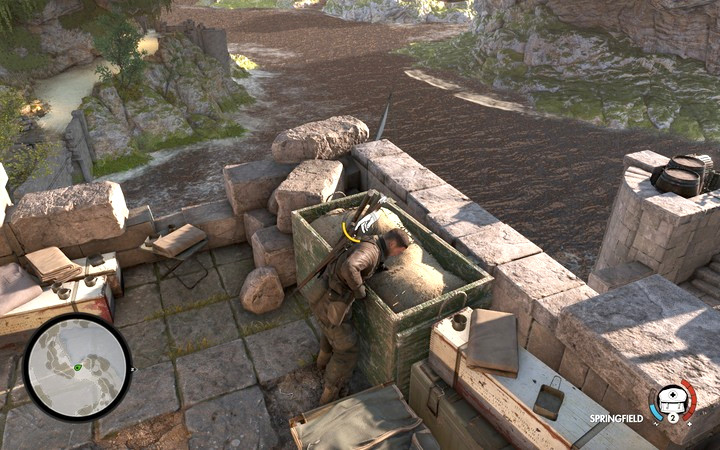 Durchsuchen Sie Truhen nach Munition und nützlichen Geräten – Missionsinformationen |  Mission 1 Insel San Celini in Sniper Elite 4 – Mission 1: Insel San Celini – Spielanleitung für Sniper Elite 4