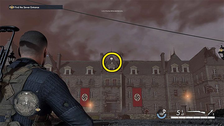Type of collectible: Dead-Eye Target - Sniper Elite 5: Secrets and collectibles in Mission 8 (Rubble and Ruin) - list of all - Secrets & Collectibles - Sniper Elite 5 Guide, Walkthrough