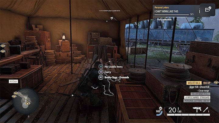 Type of collectible: Personal letter - Sniper Elite 5: Secrets and collectibles in mission 7 (Secret Weapons) - list of all - Secrets & Collectibles - Sniper Elite 5 Guide, Walkthrough