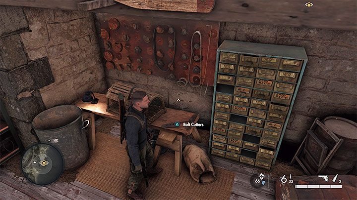 Investigate the building where the ally was held - Sniper Elite 5: Securing the Beach and Helping the Resistance (Mission 1) - walkthrough - Mission 1 - Atlantic Wall - Sniper Elite 5 Guide, Walkthrough