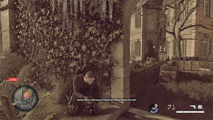 Es gibt auch andere Techniken, die dabei helfen, Gegner zu erkennen, aber diese sind auf dem höchsten realistischen Schwierigkeitsgrad nicht verfügbar – Sniper Elite 5: Schleichen – Gameplay-Grundlagen – Grundlagen – Sniper Elite 5-Anleitung, Komplettlösung