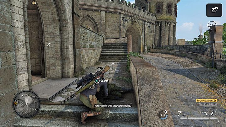We recommend choosing a path from the east - Sniper Elite 5: Eavesdropping on the meeting and getting intel on Kraken (mission 3) - walkthrough - Mission 3 - Spy Academy - Sniper Elite 5 Guide, Walkthrough