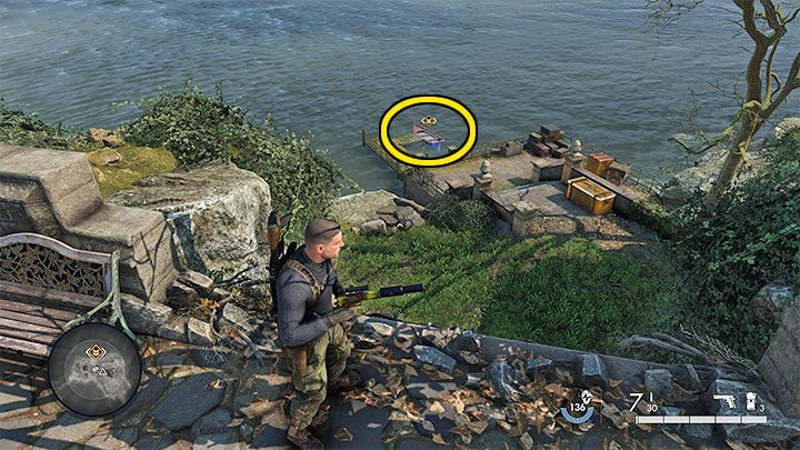 Ultimately, you have to head towards the northernmost island - go down to the beach and walk in shallow water - Sniper Elite 5: Evacuation (mission 3) - walkthrough - Mission 3 - Spy Academy - Sniper Elite 5 Guide, Walkthrough