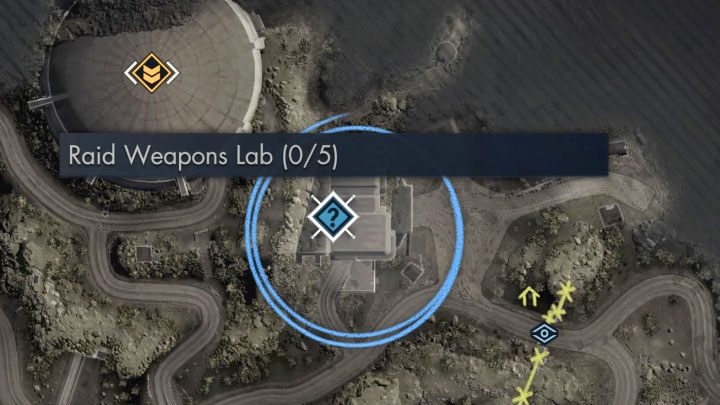 Das Labor befindet sich im nordöstlichen Teil der Karte (Screenshot oben) – Sniper Elite 5: Optionale Missionen in Mission 7 – Komplettlösung, Lösung – Mission 7 – Geheimwaffen – Sniper Elite 5 Guide, Komplettlösung