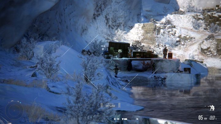 At the very beginning you will get to the enemy outpost. - Arakchayev Fortress | Sniper Ghost Warrior Contracts Walkthrough - Walkthrough - Sniper Ghost Warrior Contracts Guide