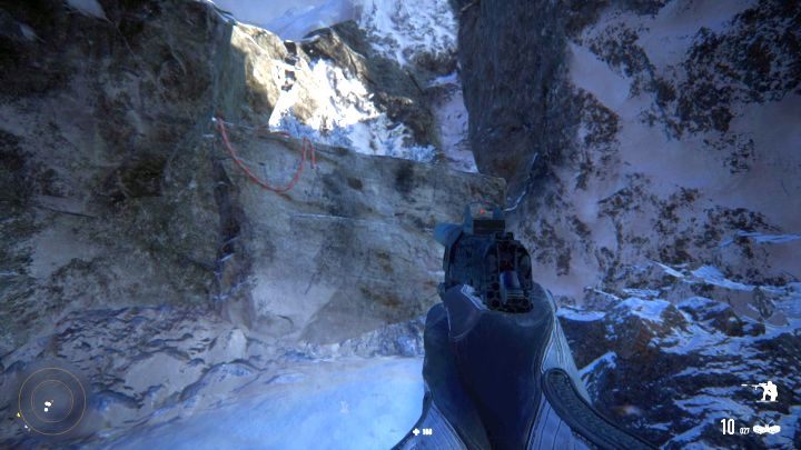 You have to climb this wall to get to the enemy base. - Arakchayev Fortress | Sniper Ghost Warrior Contracts Walkthrough - Walkthrough - Sniper Ghost Warrior Contracts Guide