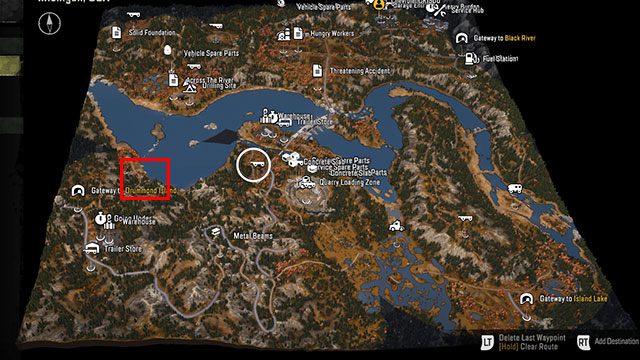 4 - SnowRunner: Smithville Dam map of hidden parts, vehicles - Maps - SnowRunner Guide