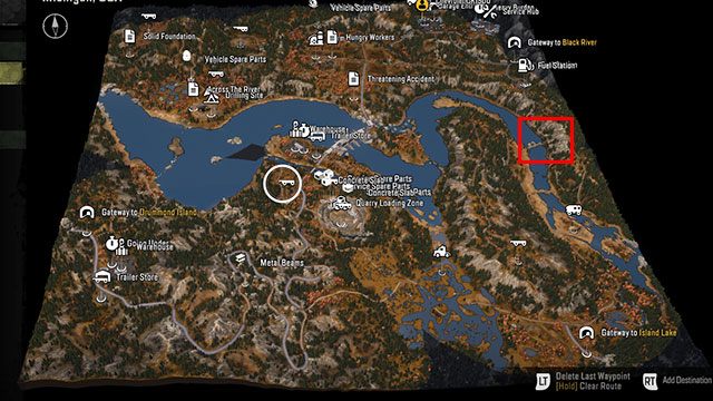 8 - SnowRunner: Smithville Dam map of hidden parts, vehicles - Maps - SnowRunner Guide