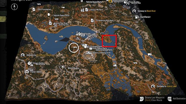 10 - SnowRunner: Smithville Dam map of hidden parts, vehicles - Maps - SnowRunner Guide