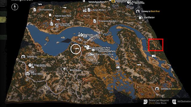 14 - SnowRunner: Smithville Dam map of hidden parts, vehicles - Maps - SnowRunner Guide