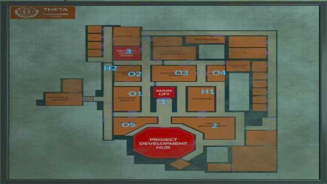 A map of the area - an extremely rare sight. - Theta laboratory | SOMA Game Walkthrough - Walkthrough - SOMA Guide