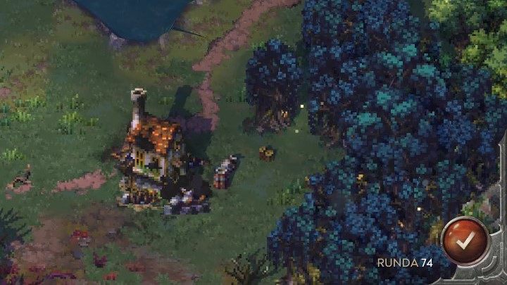 There is a button in the bottom right corner that allows you to end the turn - Songs of Conquest: Exploration - Basics - Songs of Conquest game guide