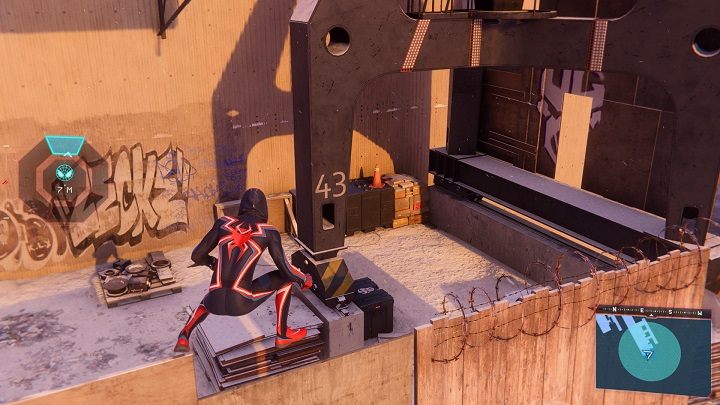 In this district you will find 4 Underground caches, their location is described on a separate page - Spider-Man Miles Morales: Hells Kitchen - map, collectibles and locations - World Atlas - Spider-Man Miles Morales Guide