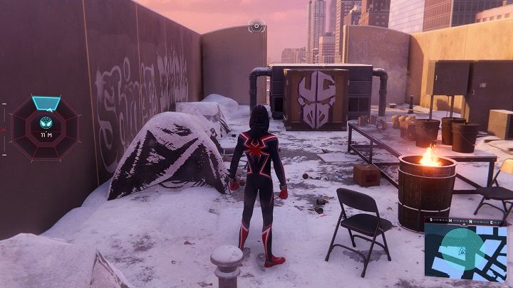 In this district you will find 5 Underground caches, their location is described on a separate page - Spider-Man Miles Morales: Financial District - map, collectibles and locations - World Atlas - Spider-Man Miles Morales Guide