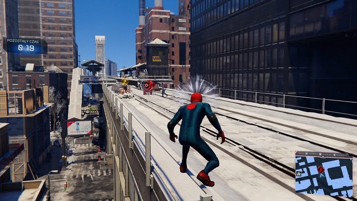 Press the L1 R to yank it into the air and then shoot the spider web (R1) at it several times - Spider-Man Miles Morales: Harlem Trains Out Of Service - solution, walkthrough description - Main missions - Spider-Man Miles Morales Guide