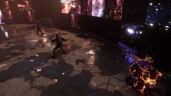 After a short cutscene and the end of the flashback, you will have to fight the members of the Underground again - Spider-Man Miles Morales: Like Real Scientists - solution, walkthrough description - Main missions - Spider-Man Miles Morales Guide