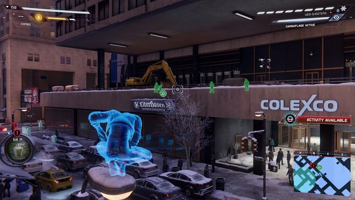 The second capsule is on the terrace of the building, where renovation works are underway - Spider-Man Miles Morales: Time capsules - all locations, list - Find - Spider-Man Miles Morales Guide