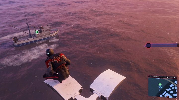The second capsule can be found on an old boat, floating at Chinatown docks - Spider-Man Miles Morales: Time capsules - all locations, list - Find - Spider-Man Miles Morales Guide