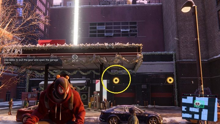 When you reach the site, scan the area - Spider-Man Miles Morales: Roxxon Laboratories - all locations, list - Laboratories and hiding places - Spider-Man Miles Morales Guide