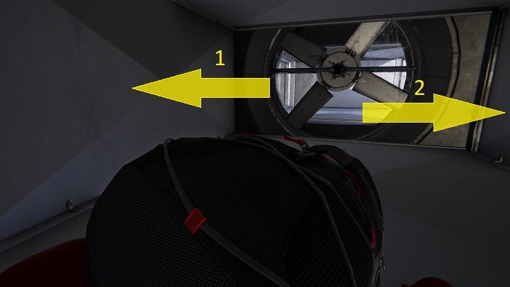 On the way, stop another windmill, turn left and jump through the grid to the room with the boxes - Spider-Man Miles Morales: Roxxon Laboratories - all locations, list - Laboratories and hiding places - Spider-Man Miles Morales Guide